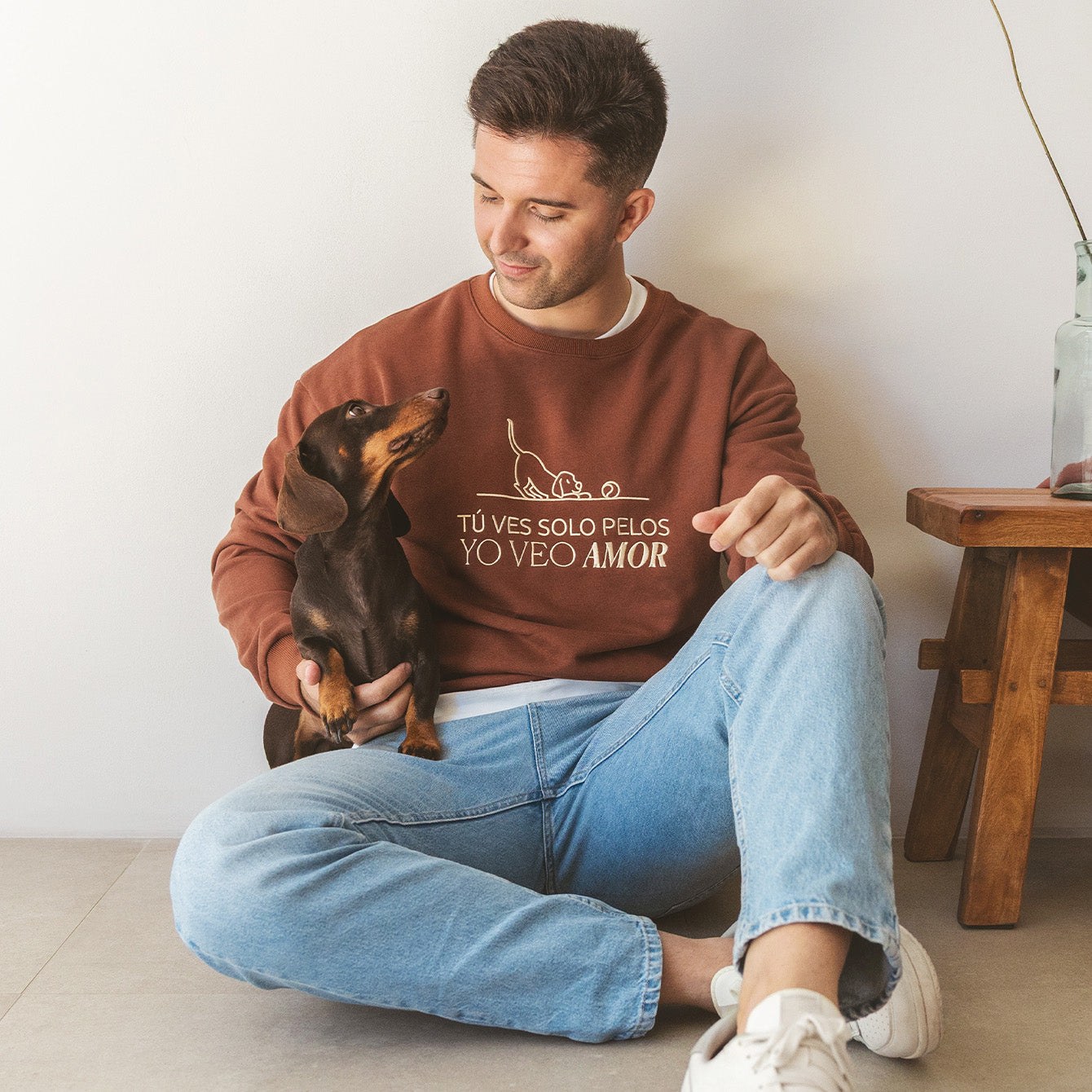Sudadera Oversize “Tú ves solo pelos, yo veo amor”