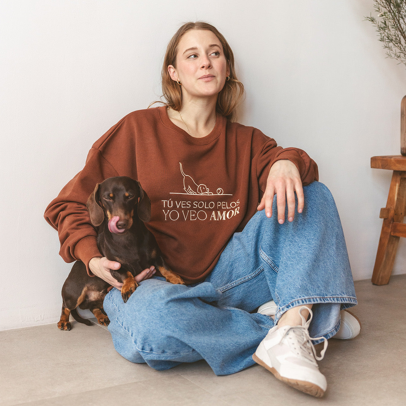 Sudadera Oversize “Tú ves solo pelos, yo veo amor”