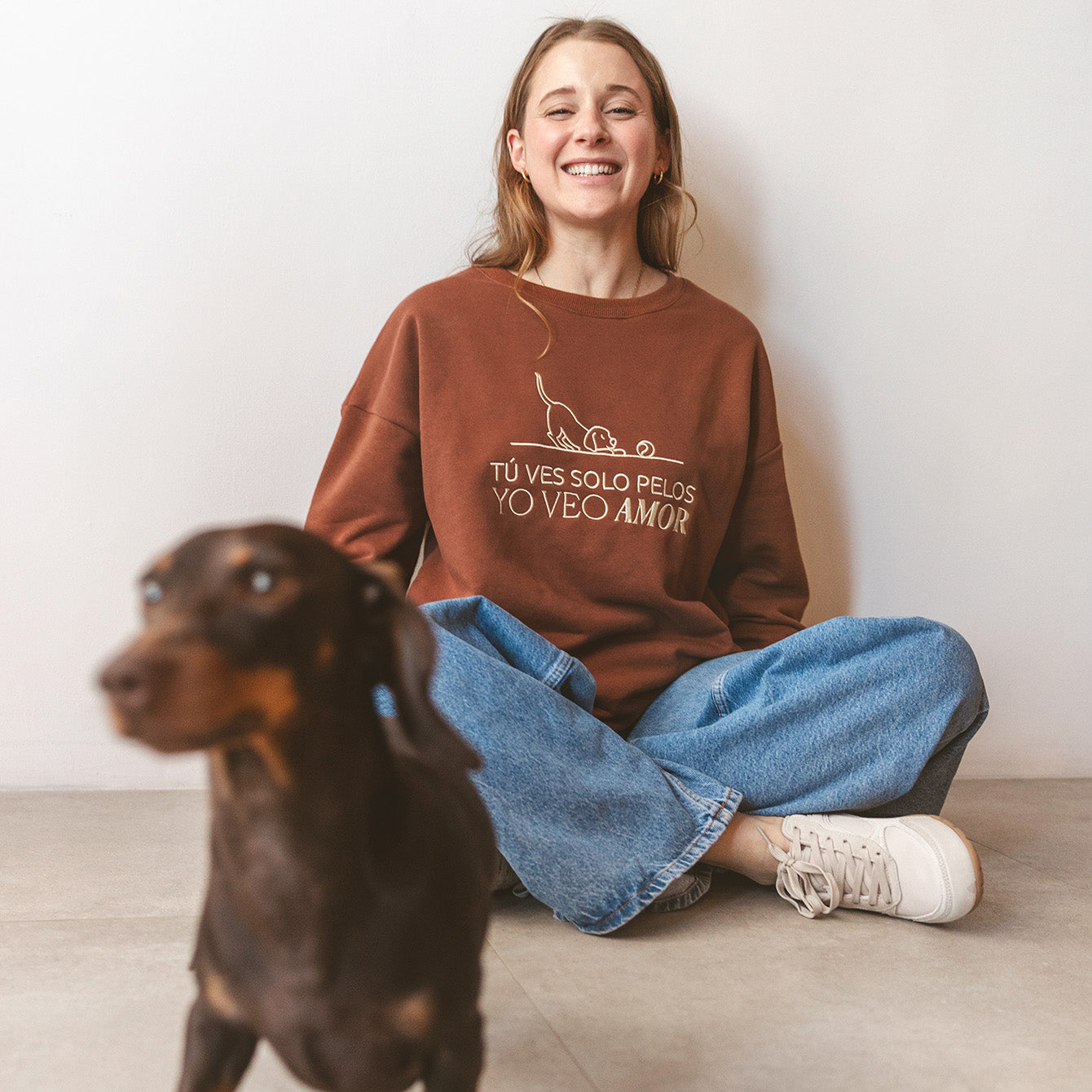 Sudadera Oversize “Tú ves solo pelos, yo veo amor”